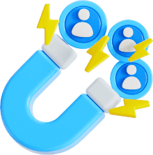 Magnet attracting leads